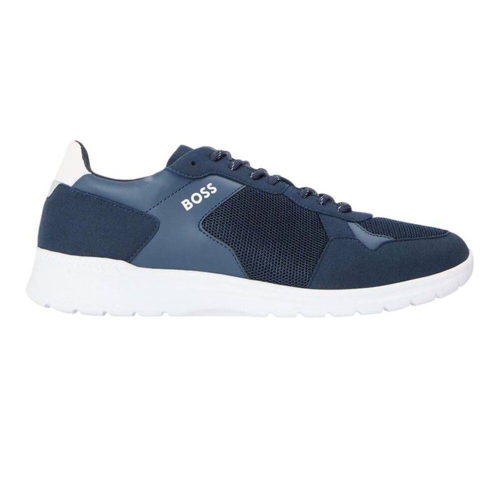 Boss Mens Extreme Logo Sneakers / Dark Blue